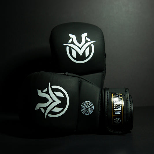 TC03 MMA Sparring Gloves Black- Velcro