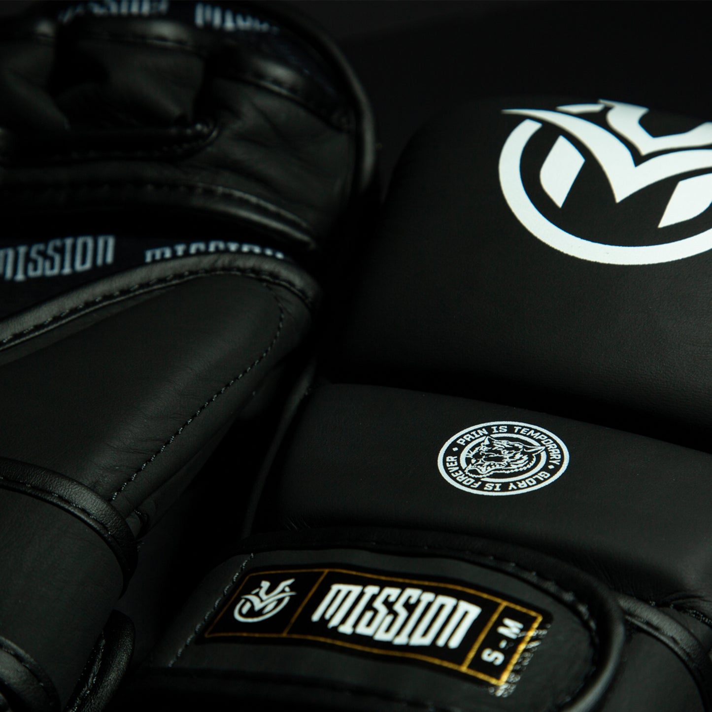 TC03 MMA Sparring Gloves Black- Velcro