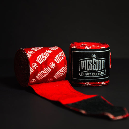 Staple Logo - Red Boxing Hand Wraps 4M