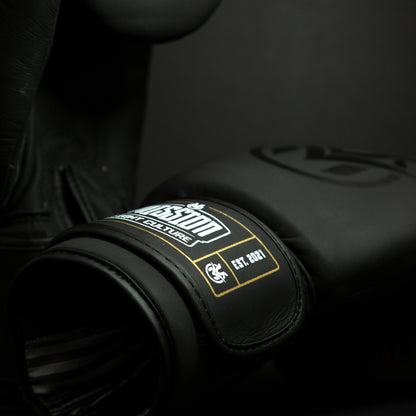 TC02 Muay Thai Boxing Gloves Black - Velcro