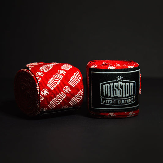 Staple Logo - Red Boxing Hand Wraps 4M