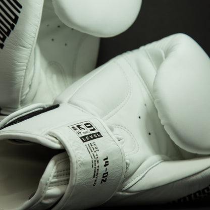 TC02 Muay Thai Boxing Gloves White - Velcro