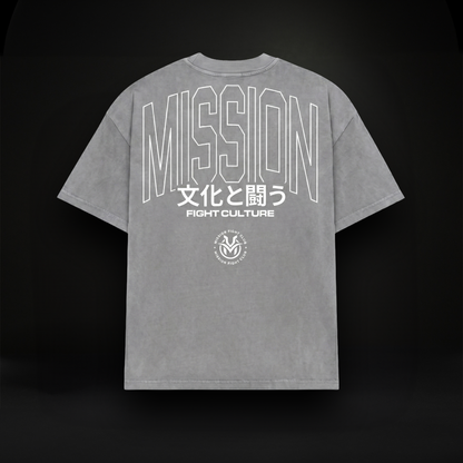 Tokyo Autumn Oversized T-Shirt - Vintage Grey