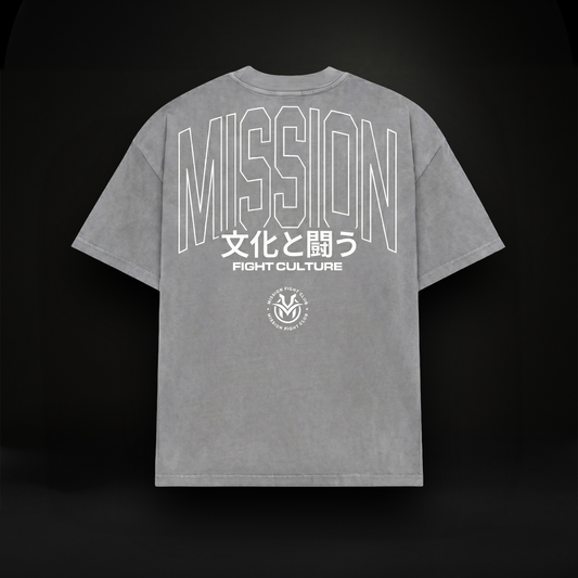Tokyo Autumn Oversized T-Shirt - Vintage Grey