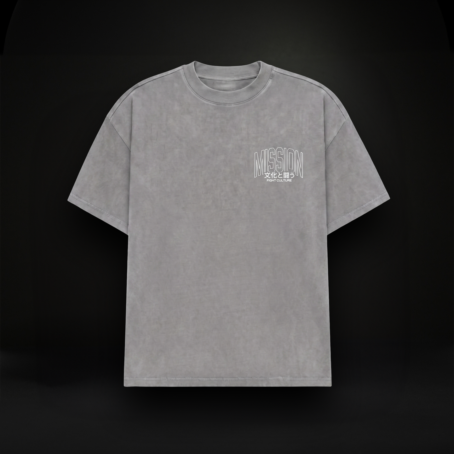 Tokyo Autumn Oversized T-Shirt - Vintage Grey