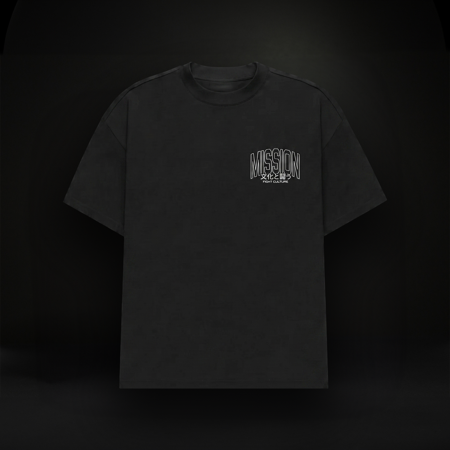 Tokyo Autumn Oversized T-Shirt - Vintage Black