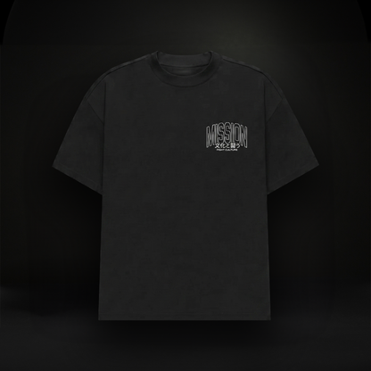 Tokyo Autumn Oversized T-Shirt - Vintage Black
