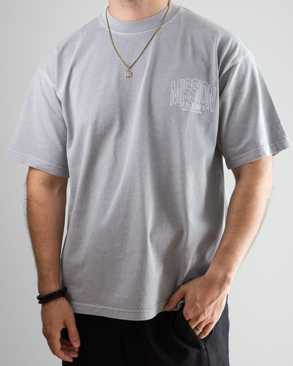 Tokyo Autumn Oversized T-Shirt - Vintage Grey